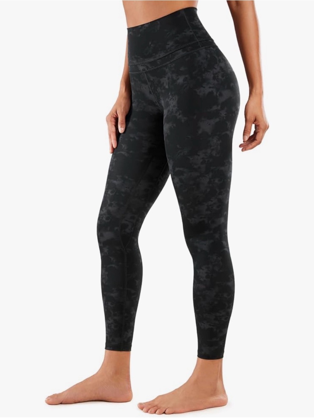 CRZ Black Marbled Leggings